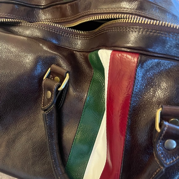 Beautiful Italian-made in Florence, Italy travel bag with fine leather. 🇮🇹 - Picture 2 of 10
